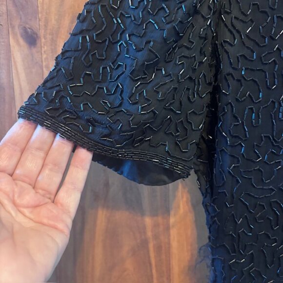 Stunning Vintage Lawrence Kazar NY Cocktail Dress - Size PP (Petite) - Picture 7 of 10